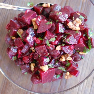 Beet Salad with Cranberries and Walnuts