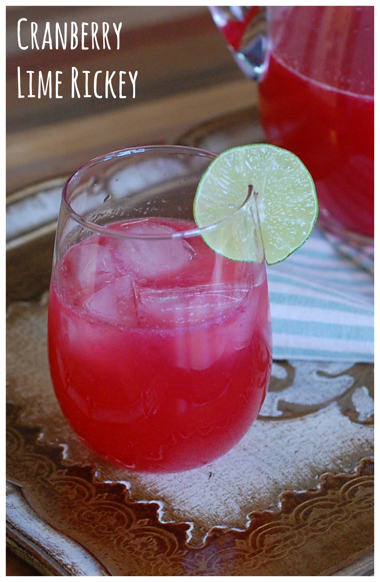 These simple cranberry lime rickeys are the perfect holiday drink for the whole family!