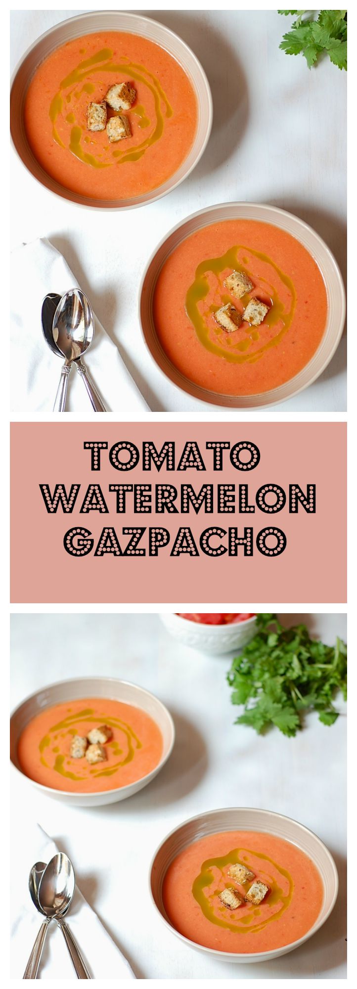 tomato watermelon gazpacho pinterest pin