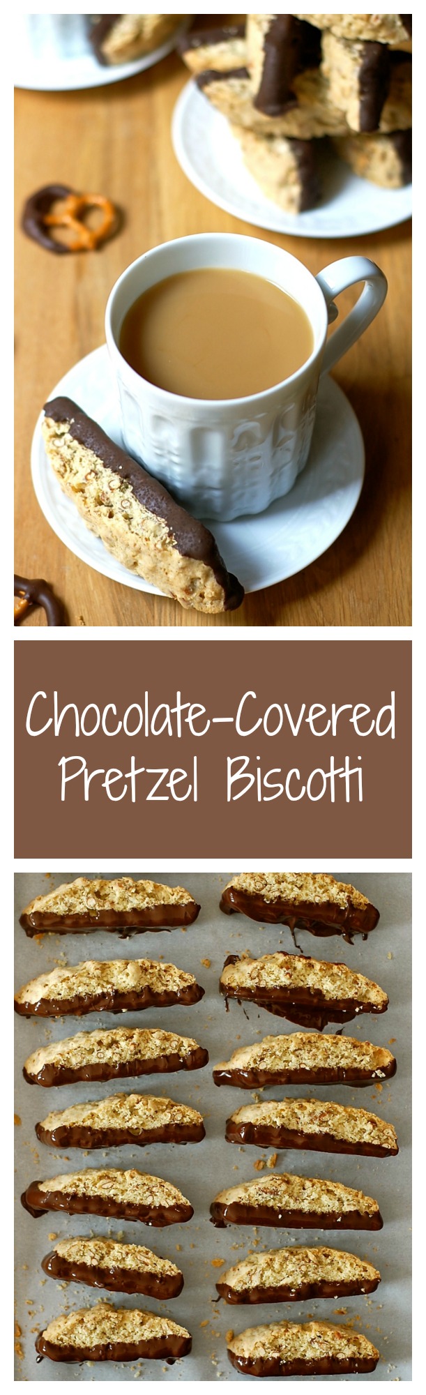 Chocolate-Covered Pretzel Biscotti 