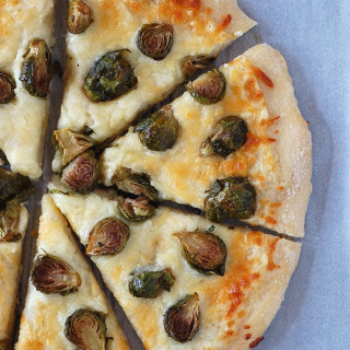Easy White Pizza with Brussels Sprouts