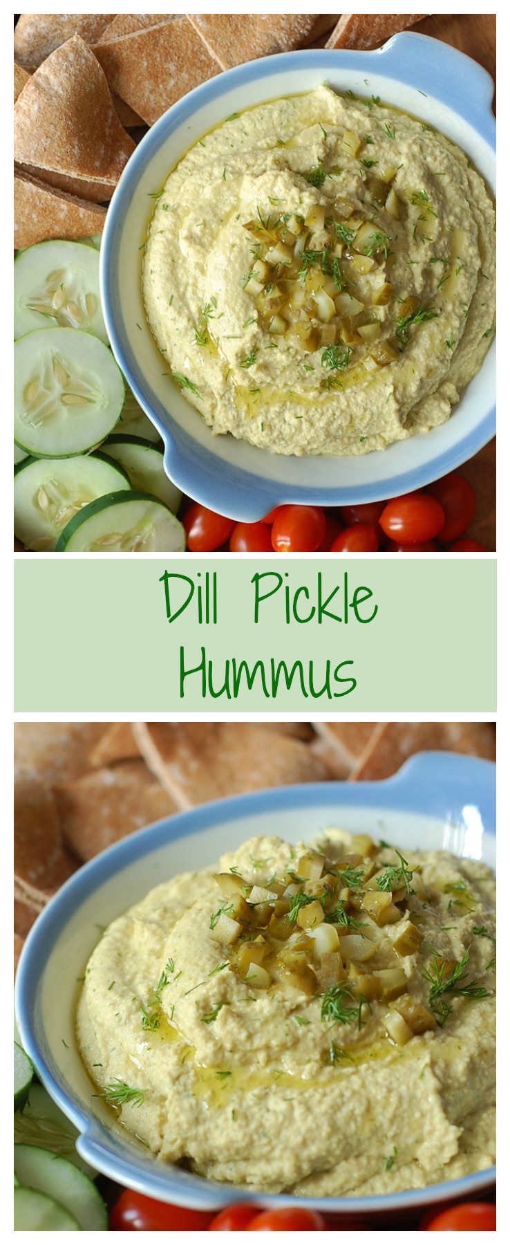 Pickles and hummus? Yes! This dip is creamy, briny, crunchy, and DELICIOUS. Gluten-free and vegan, too!