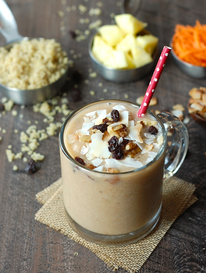 Morning Glory Smoothie with Quinoa