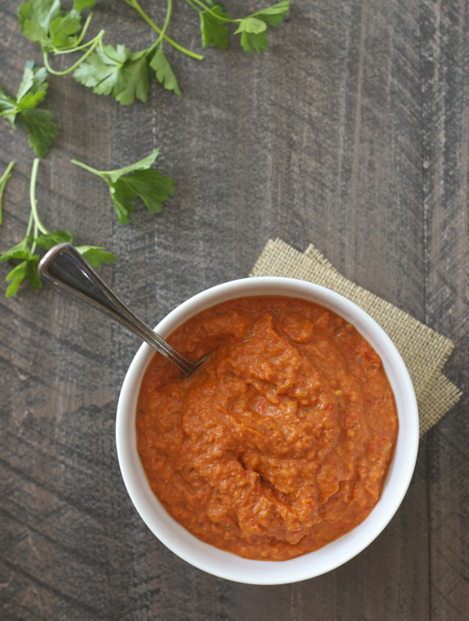 Roasted Red Pepper Pepperoni Sauce