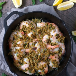 Easy Baked Shrimp with Garlic and Herb Butter