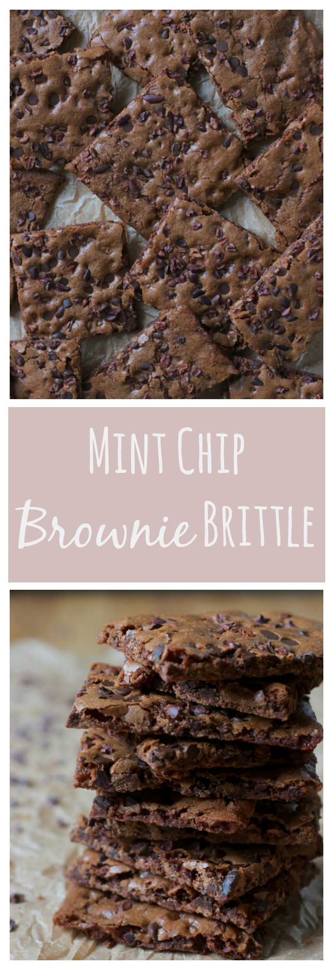 Ultra-thin, shatteringly crisp, and super chocolatey, this mint chip brownie brittle is totally irresistible! It makes a wonderful gift, too, if you don't devour it all first!