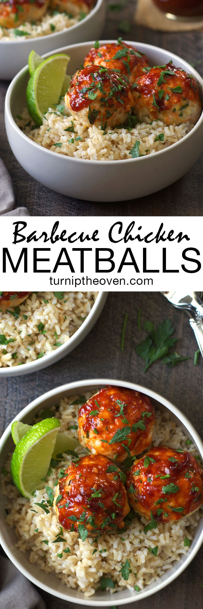 Bring the saucy, spicy-sweet flavor of barbecue chicken indoors with these easy, oven-baked barbecue chicken meatballs! Light, healthy, and kid-friendly, they are perfect for those nights when you just can't deal with the grill.