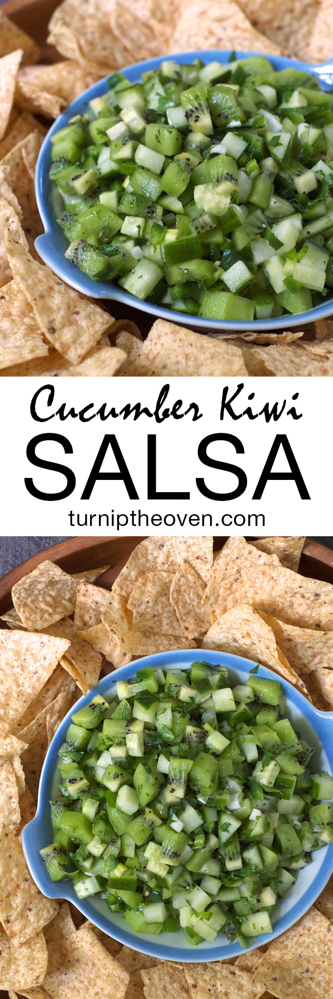 This crisp, refreshing salsa is bursting with the flavors of juicy kiwi, cool cucumber, tart lime, and spicy jalapeño. Try it with chips or as a topping for grilled chicken or fish.