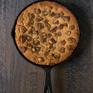 Peanut Butter Cup Skillet Cookie
