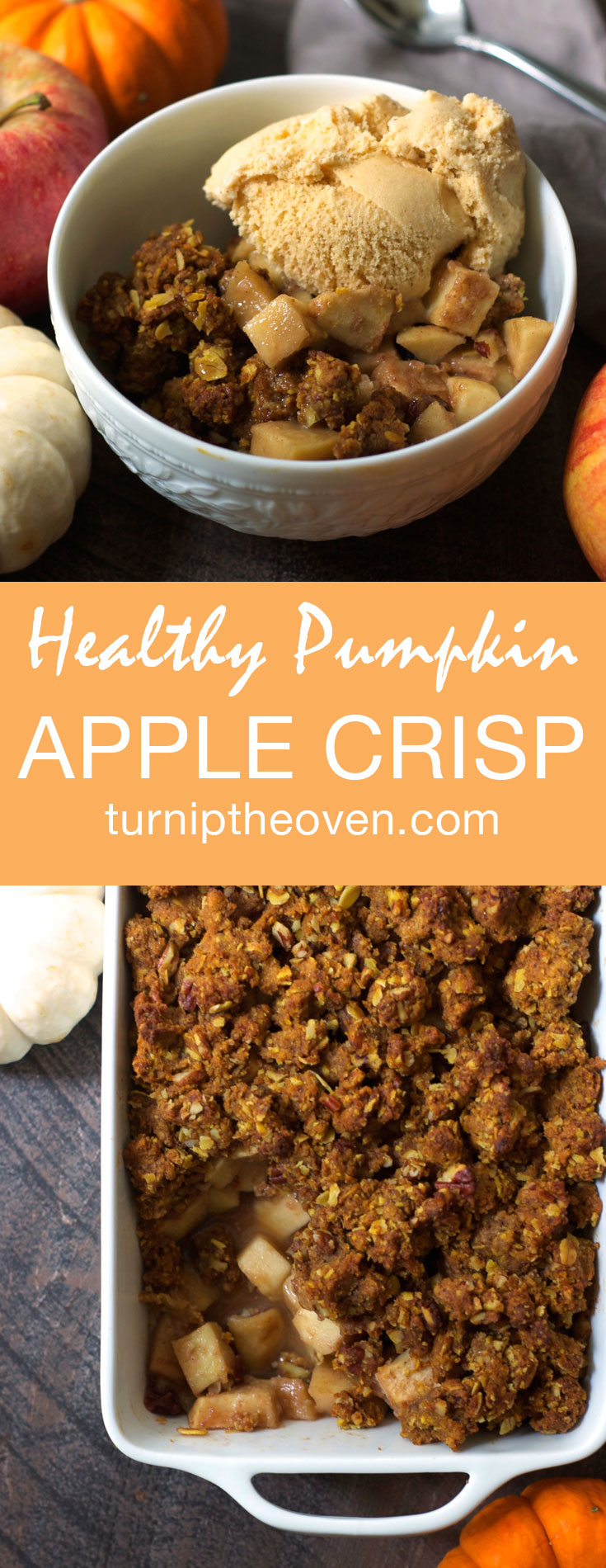 Healthy Pumpkin Apple Crisp