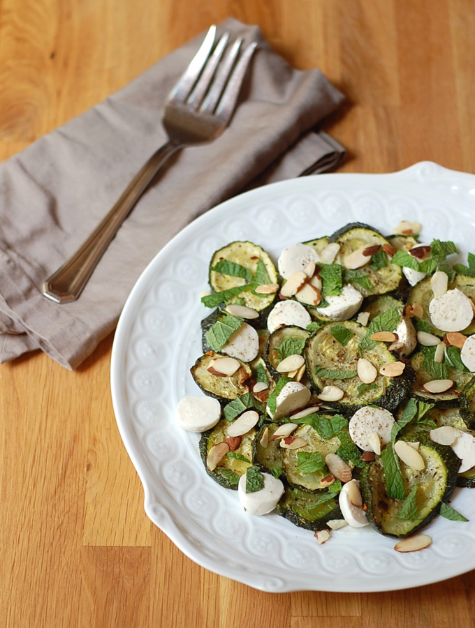 Roasted Zucchini Mozzarella Salad – Turnip the Oven