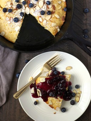 Oven-Baked Skillet Pancake with Blueberry Sauce – Turnip the Oven